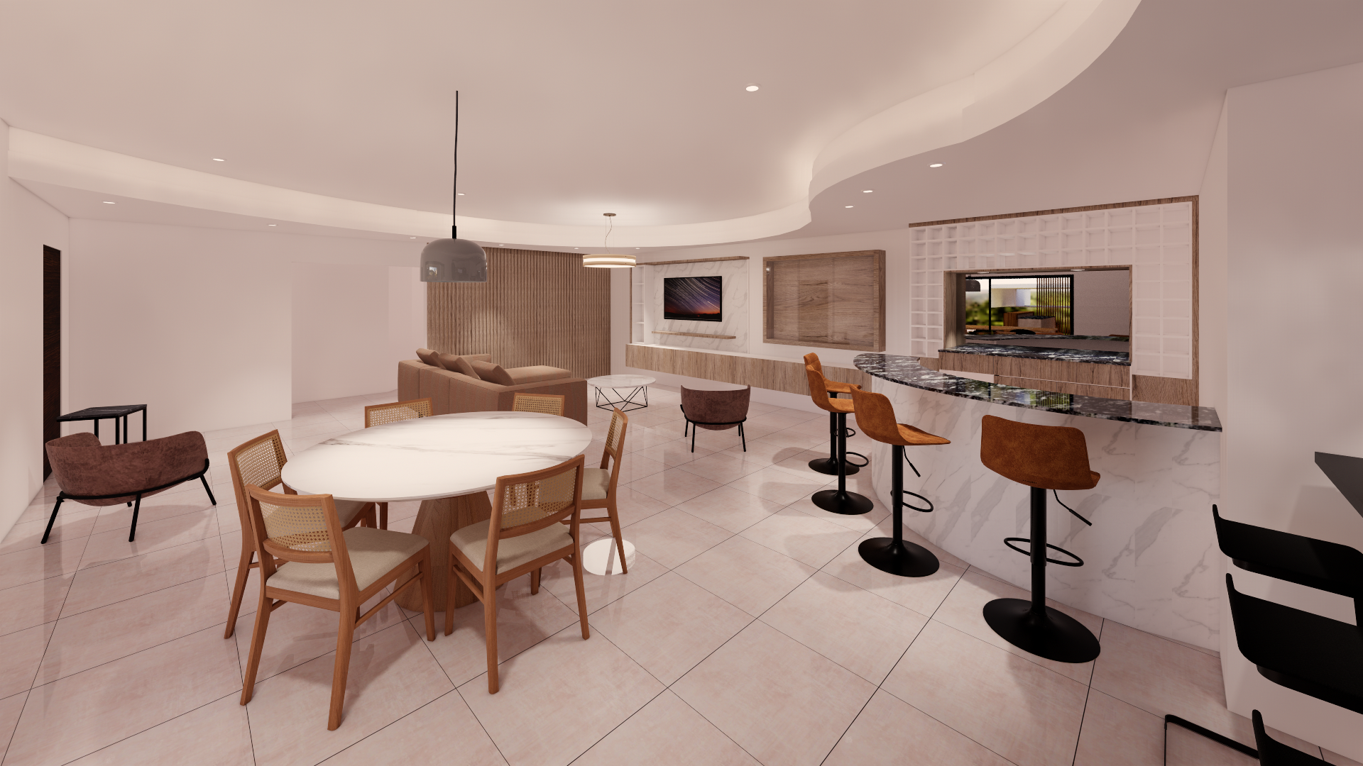 comedor cocina living